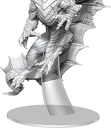Miniatura 4 de Dungeons & Dragons D&D Nolzur's Marvelous Miniatures: Adult Copper Dragon - Figura sin pintar, imprimada y lista para pintar, figura de RPG, para
