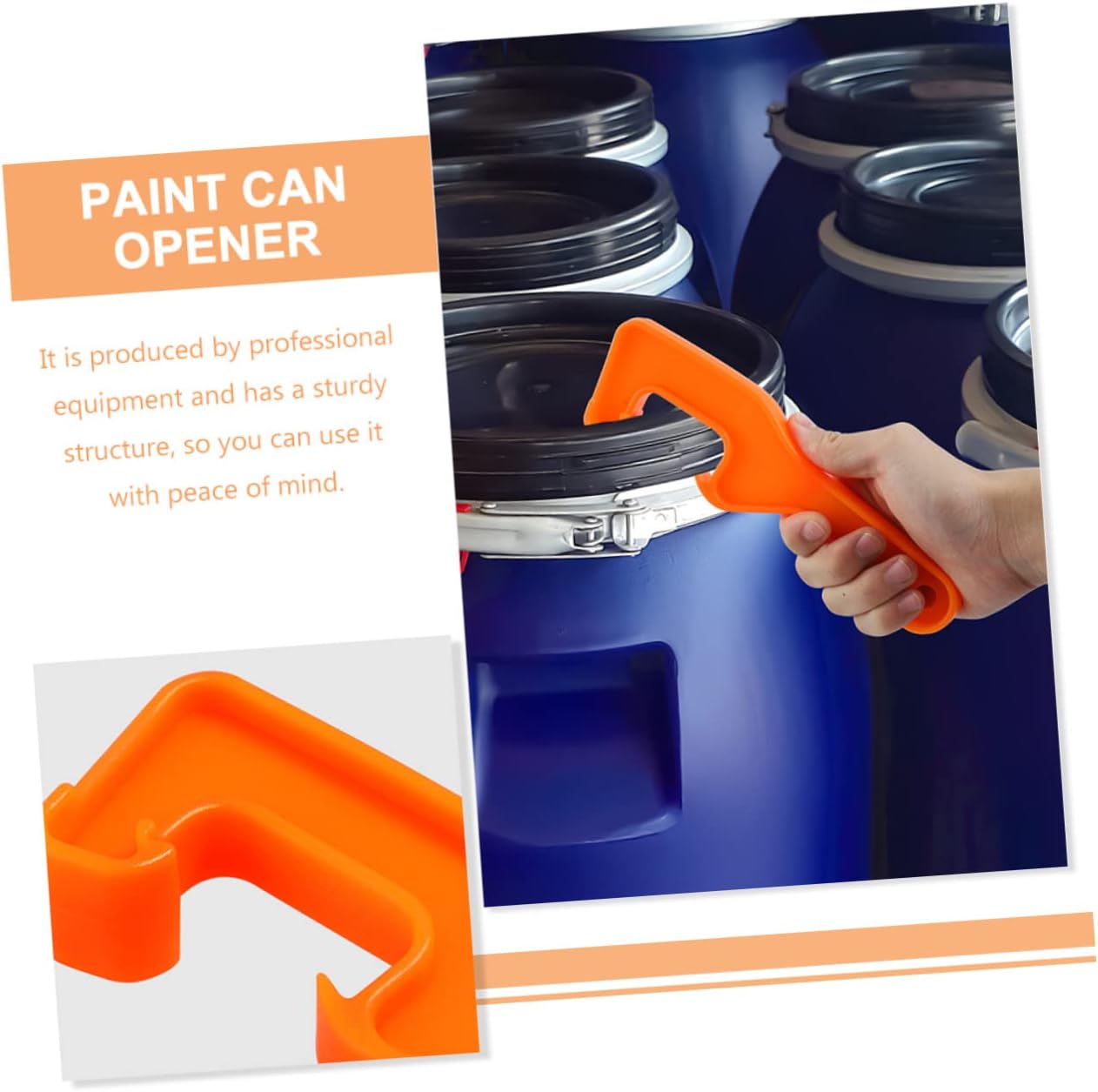 BESTYASH 10pcs Bucket Pail Openers Paint Barrel Lid Wrench Portable Paint Can Opener Tools with Hanging for Home Garage Shop Use