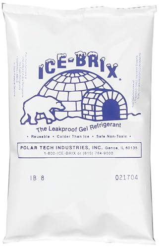 Polar Tech IB6 Ice Brix - Gel refrigerante viscoso a prueba de pérdidas en empaque de polietileno 4 pulgadas de largo x 6 pulgadas de ancho x 34 Polar Tech IB6 Ice Brix - Gel refrigerante viscoso a prueba de pérdidas en empaque de polietileno 4 pulgadas de largo x 6 pulgadas de ancho x 34