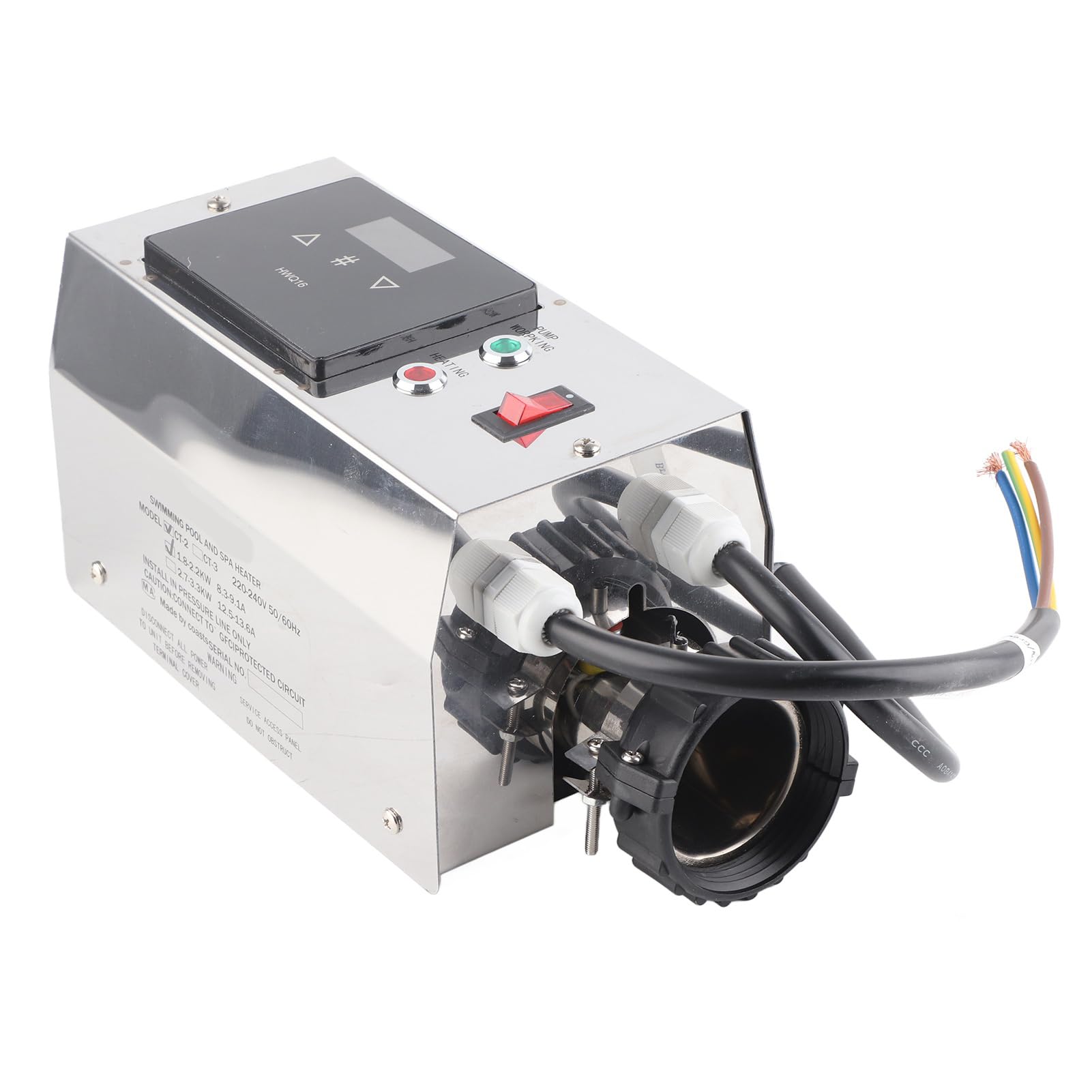 Termostato para Piscina, Controlador de Temperatura para Calentador de Piscina a Prueba de Agua de 2KW, termostato Digital para SPA para bañeras, Piscinas elevadas y enterradas