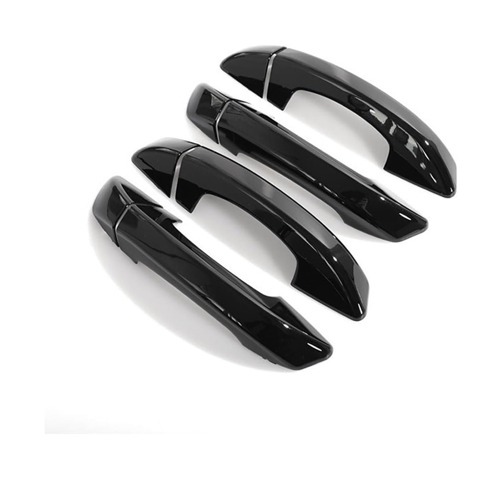 YSBVBLRMRV Car Outside Door Handle Cap for Passat 2011-2017 Chrome Trim Door Handle Cover Decorative Anti-Scratch Protector(Bright Black)