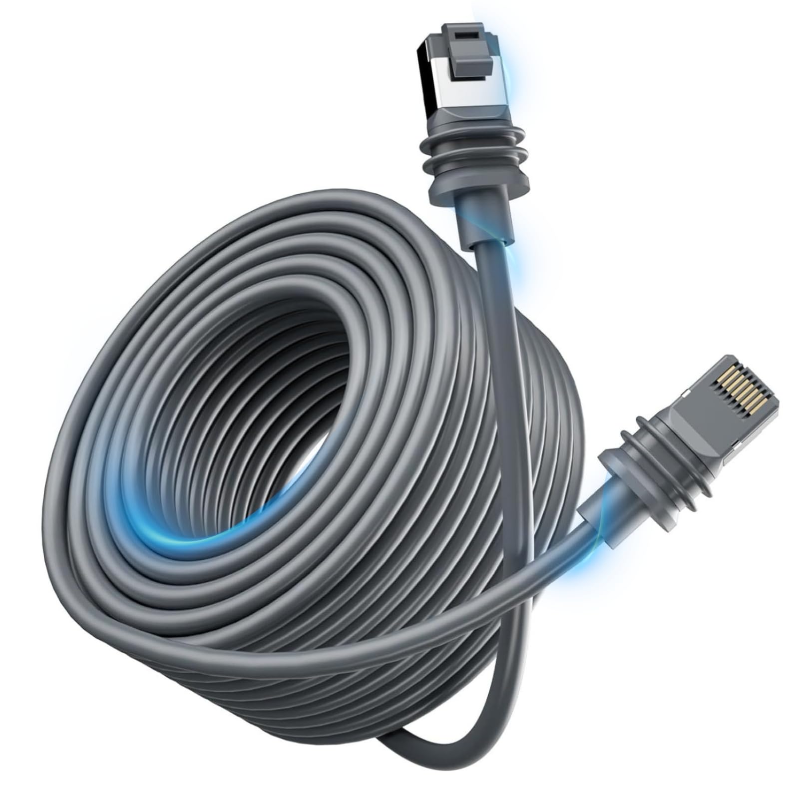 Jadeshay Starlink Cable,32FT/10Meters Replacement Rectangular Satellite Cable Multifunctional IP68 Waterproof Replacement Cable Standard Extension Cable for Gen3 V3