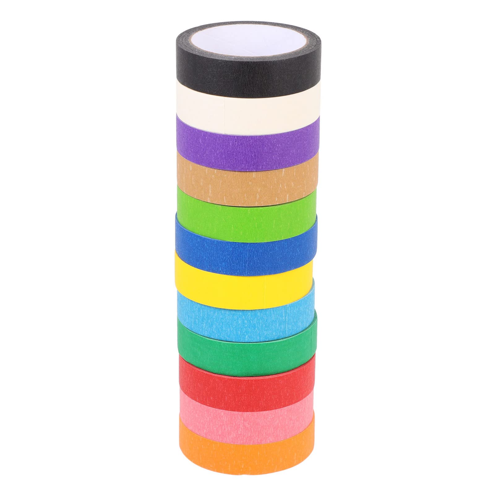 DOITOOL 3 Sätze Farbiges Malerband Selbstklebendes Abdeckband Für Diy Projekte Basteln Malen Und Kreative Aktivitäten Mit Leuchtenden Farben Ablösbar Und Einfach Zu Verwenden 12 Rollen * 3