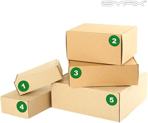 Miniatura 126 de iSYFIX Calcomanías amarillas de números consecutivos – 1 a 100, 2 pulgadas, 1 juego – Vinilo autoadhesivo de alta calidad, ideal para inventario