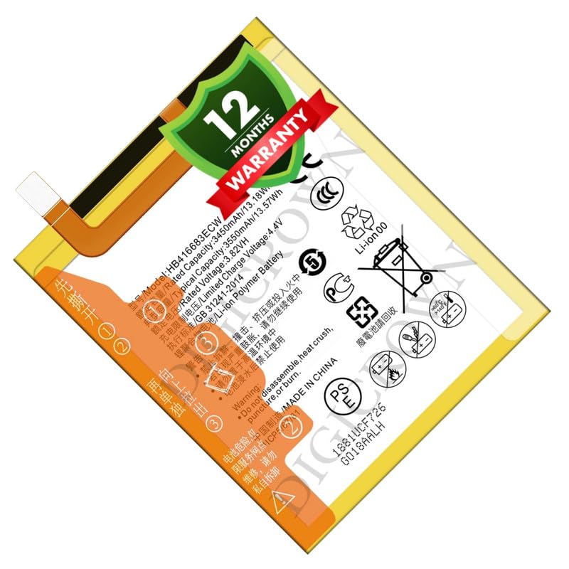 Image of Original HB416683ECW Battery Compatible for Huawei Nexus 6P (H1511, H1512) - (3550mAh) - 1 Year Warranty