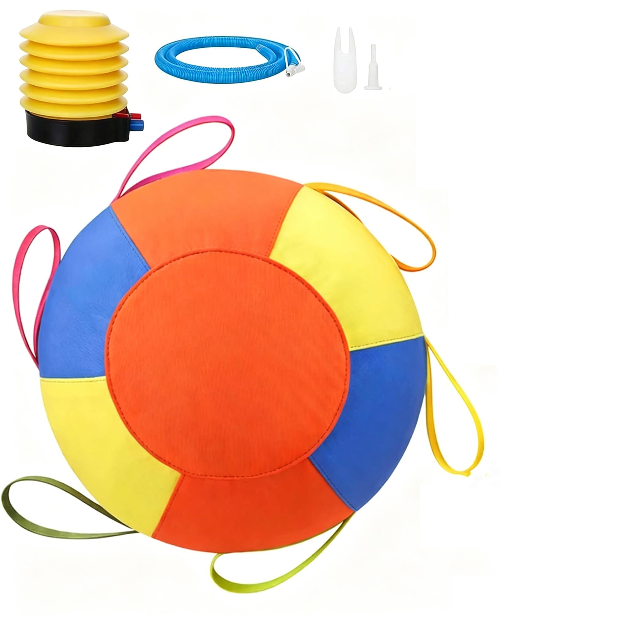 Calming Jumbo Ball, Giant Herding Ball for Dogs, Durable Tear-Resistant Inflatable Big Balls With Heavy-Duty Handle Cover & Pump, Big Exercise Toy for Play & Exercise Dogs Pets And Horses (XXS -25cm)