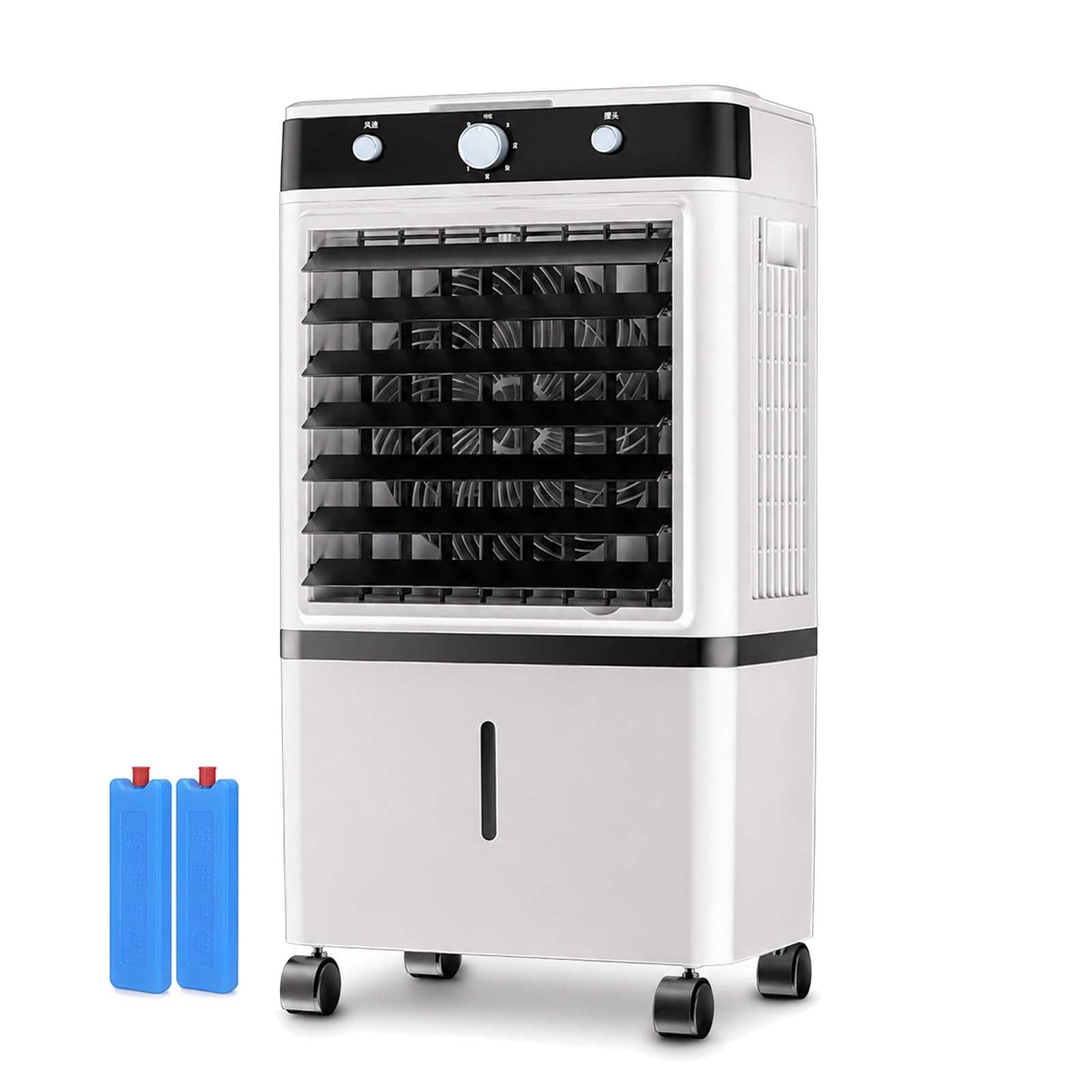 Portable Evaporative Air Cooler, Swamp Cooler with 14L Water Tank, 40W Cooling Fan for Home, Garage, Patio, Workshop