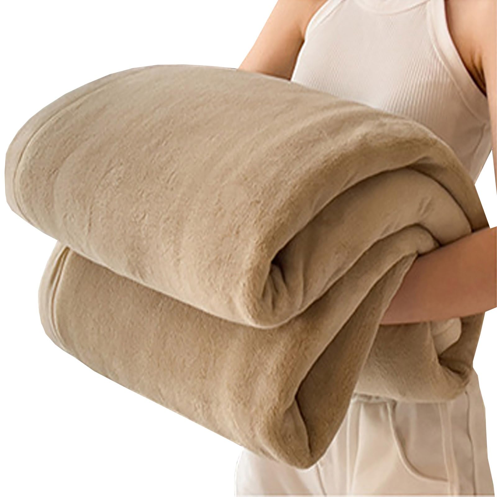 Couvre-lit 1/2 personnes jeté de canapé plaid couverture polaire flanelle doux