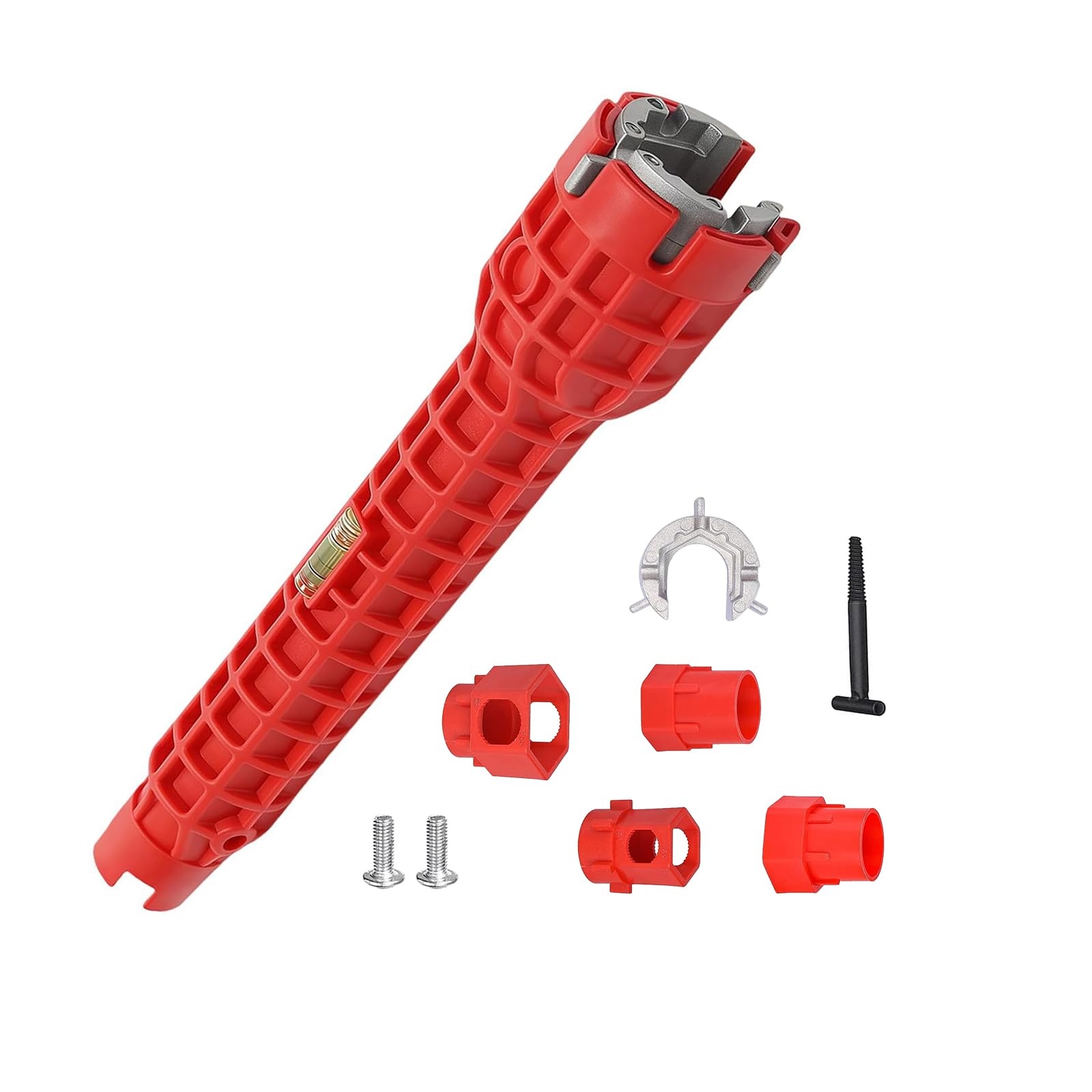 14 in 1 Kitchen Faucet, Multifunction Faucet for Washbasin, Water Pipe Faucet for Bathroom / Toilet / Sink / Kitchen Plumbing (Red)