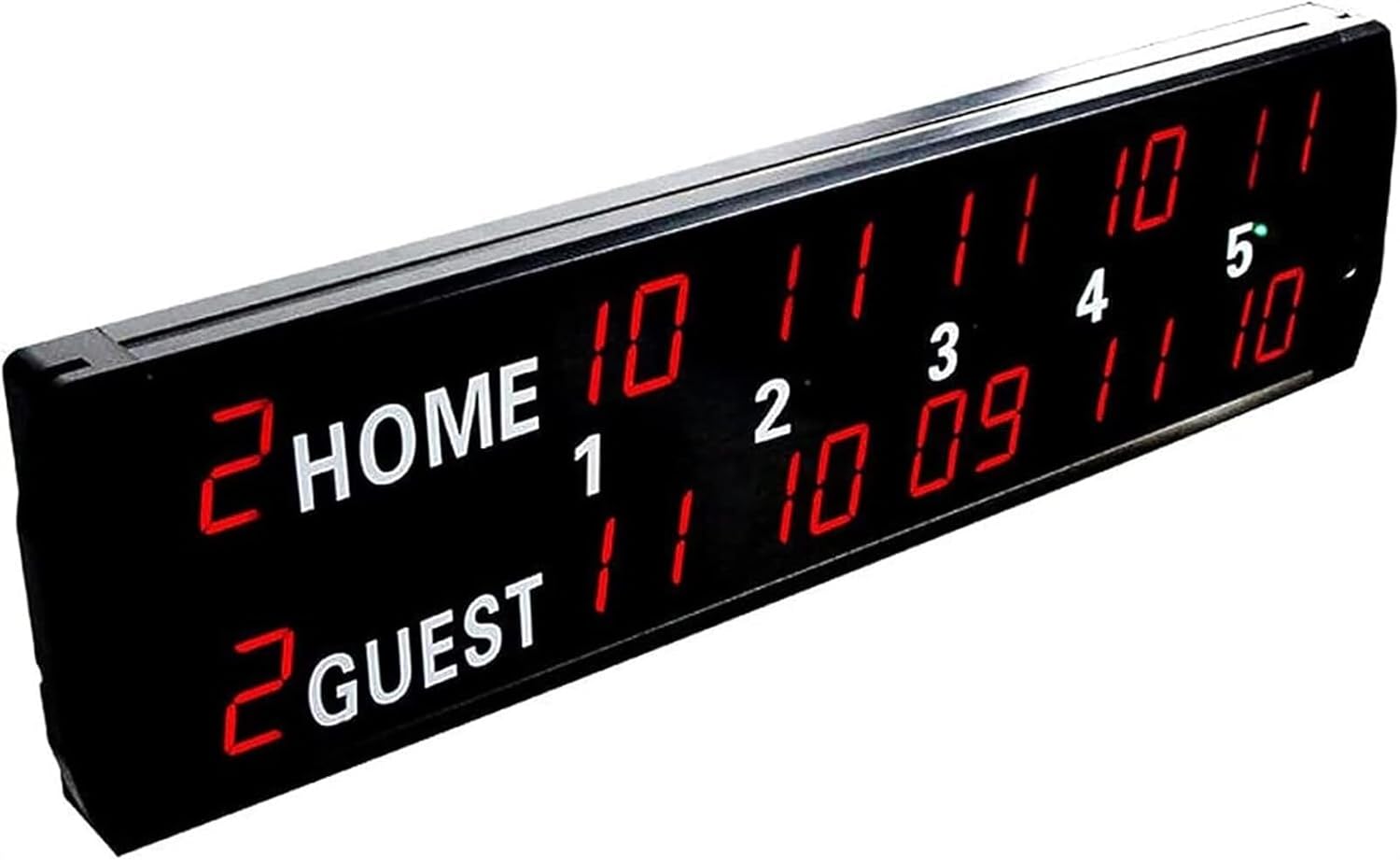 LED Indoor Scoreboard, Electronic Scoreboard, Portable LED Scoreboard with Remote Control, 22 Digits Display Multi Sports, for Basketball Game Training Tennis Football Ba,