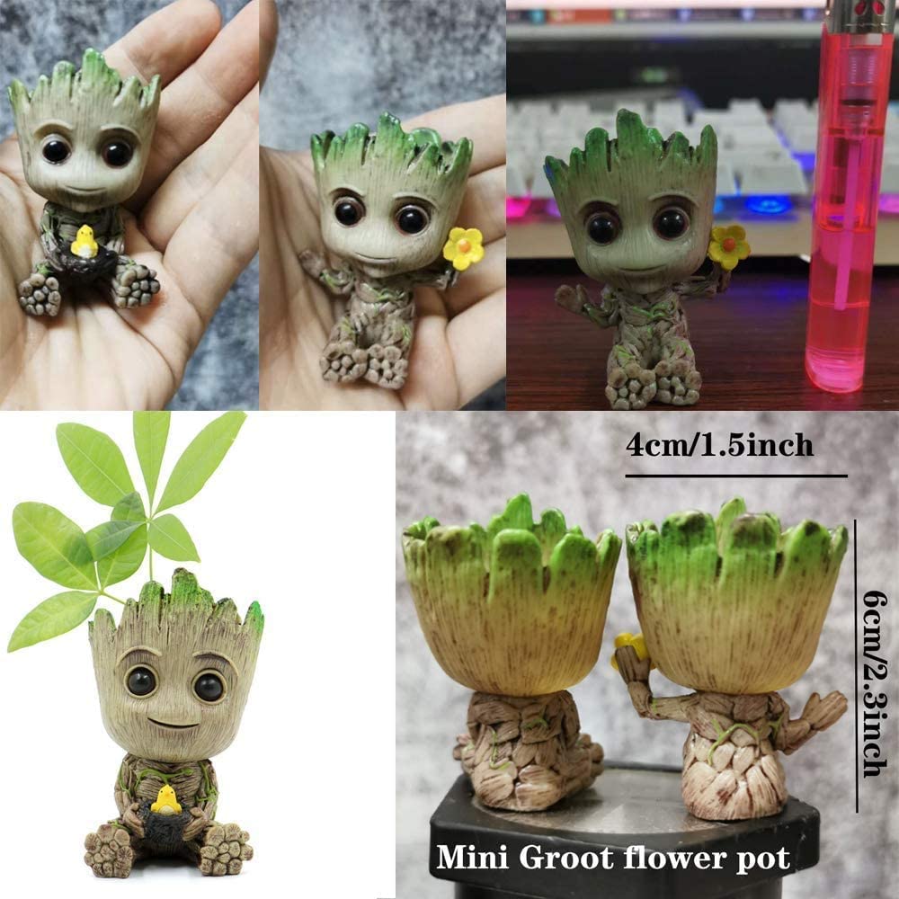 Amazon.co.jp: ベビーグルート鉢植え,鉢植え ペン立て ガーディアンズ