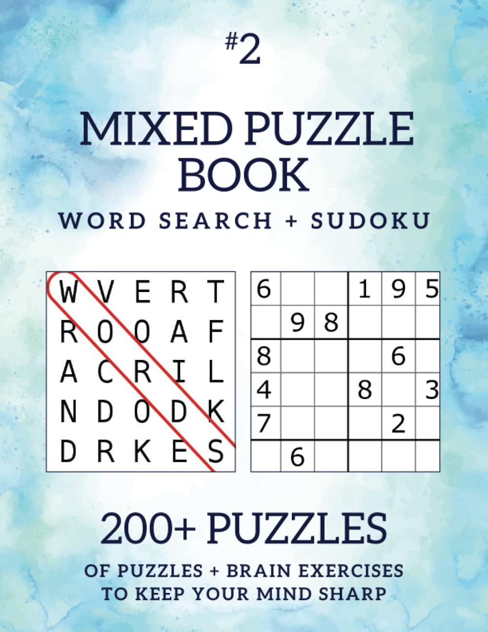 Mixed Puzzle Book #2: Word Search & Sudoku