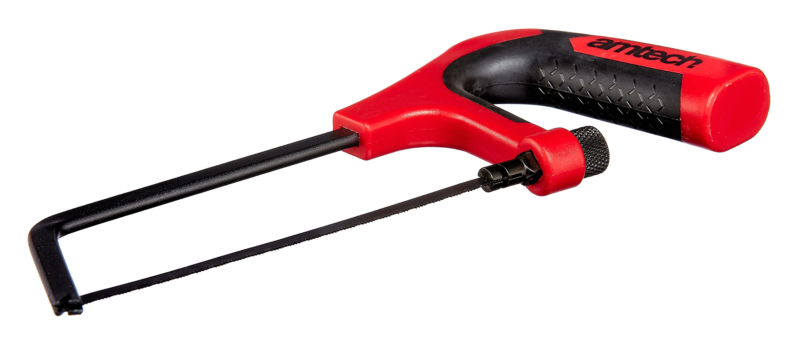 Amtech 150 mm (6") Heavy-Duty Junior Hacksaw, 24 TPI Blade for Precision Metal and Plastic Cutting, Soft-Touch Grip and Adjustable Blade Tension