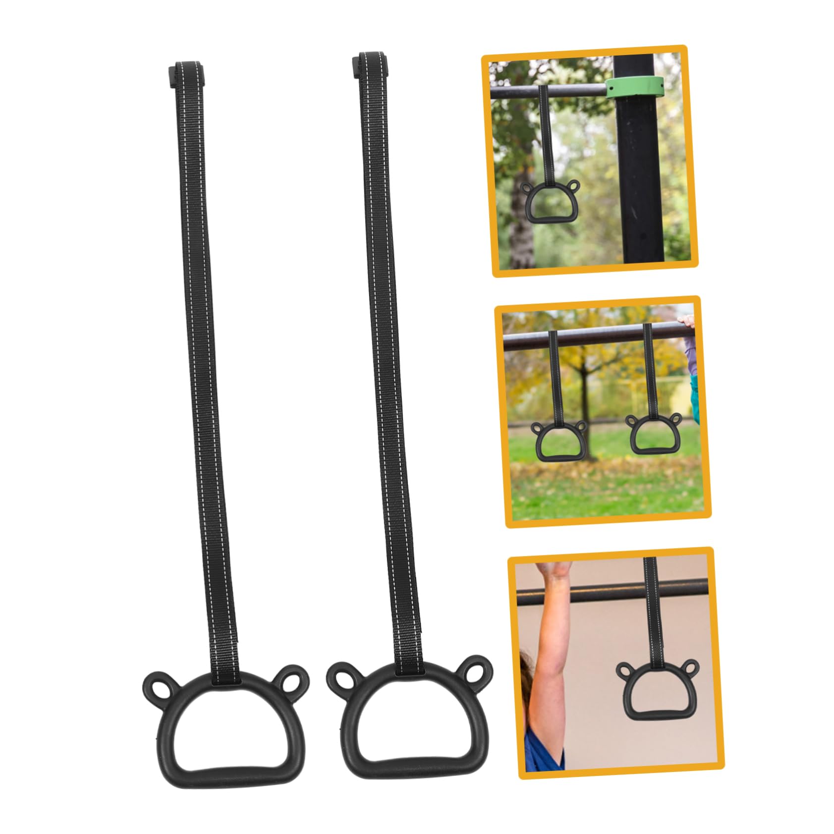NULYLU Professional Gymnastics Rings Set Boys and Girls Pull-up Rings Indoor Gymnastics Equipment