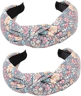 FOMIYES 2Pcs headband pearl hair ties makeup hair band headwear for women knotted floral hair sports wide hairband wide knot hair band wide hair band wide knot hairband modeling headgear