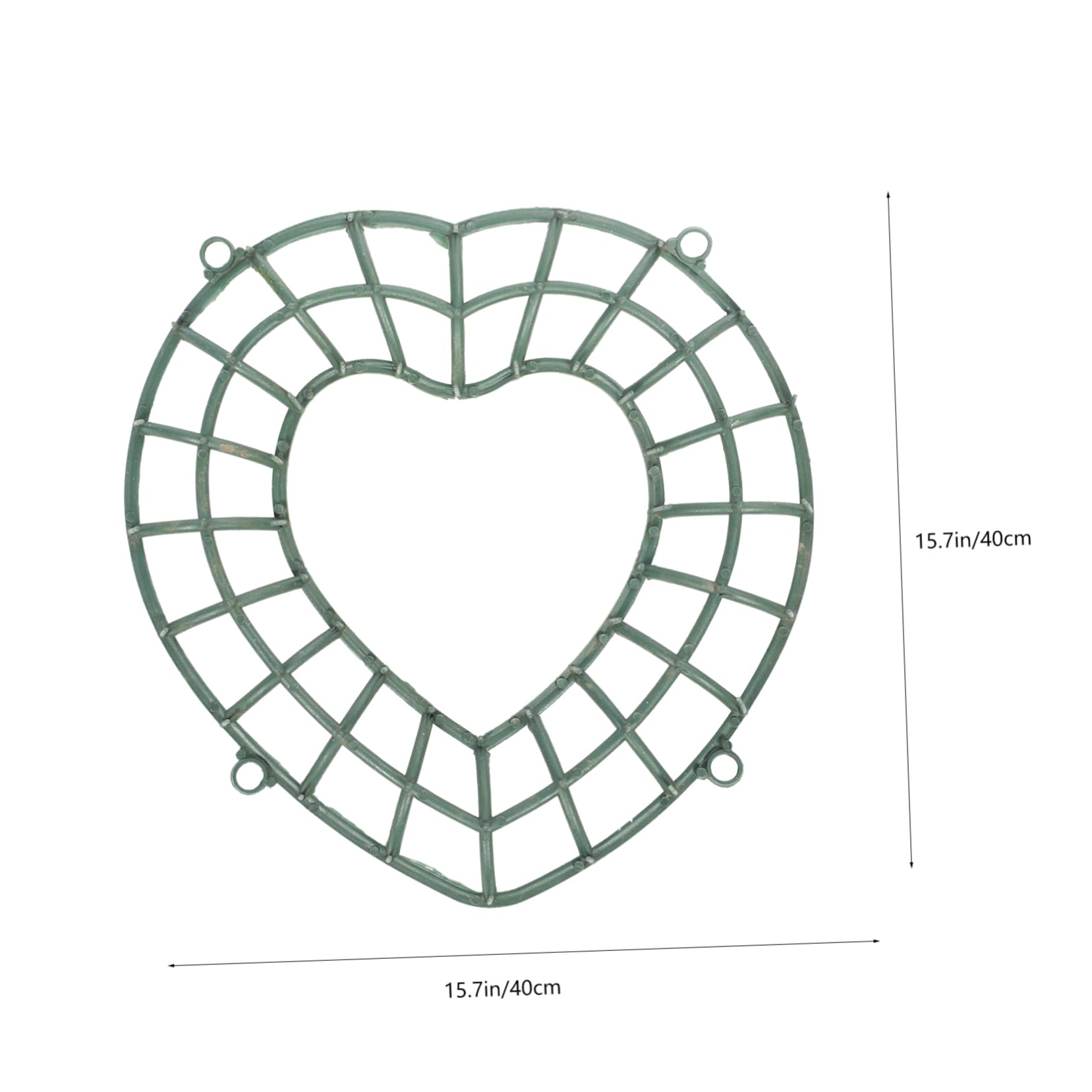 ABOOFAN DIY Wreath Frame Ring Heart-Shaped Stand for Wreath Making Sturdy Pp Material Perfect for Parties