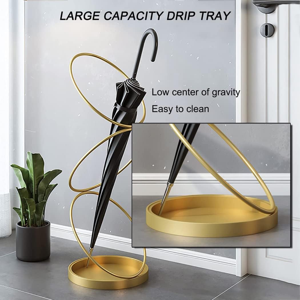 Modern Quality Indoor Umbrella Stand 24×24×68Cm Stylish Holder for Front Door/Entryway/Hotel Black Color Premium Umbrella Bucket