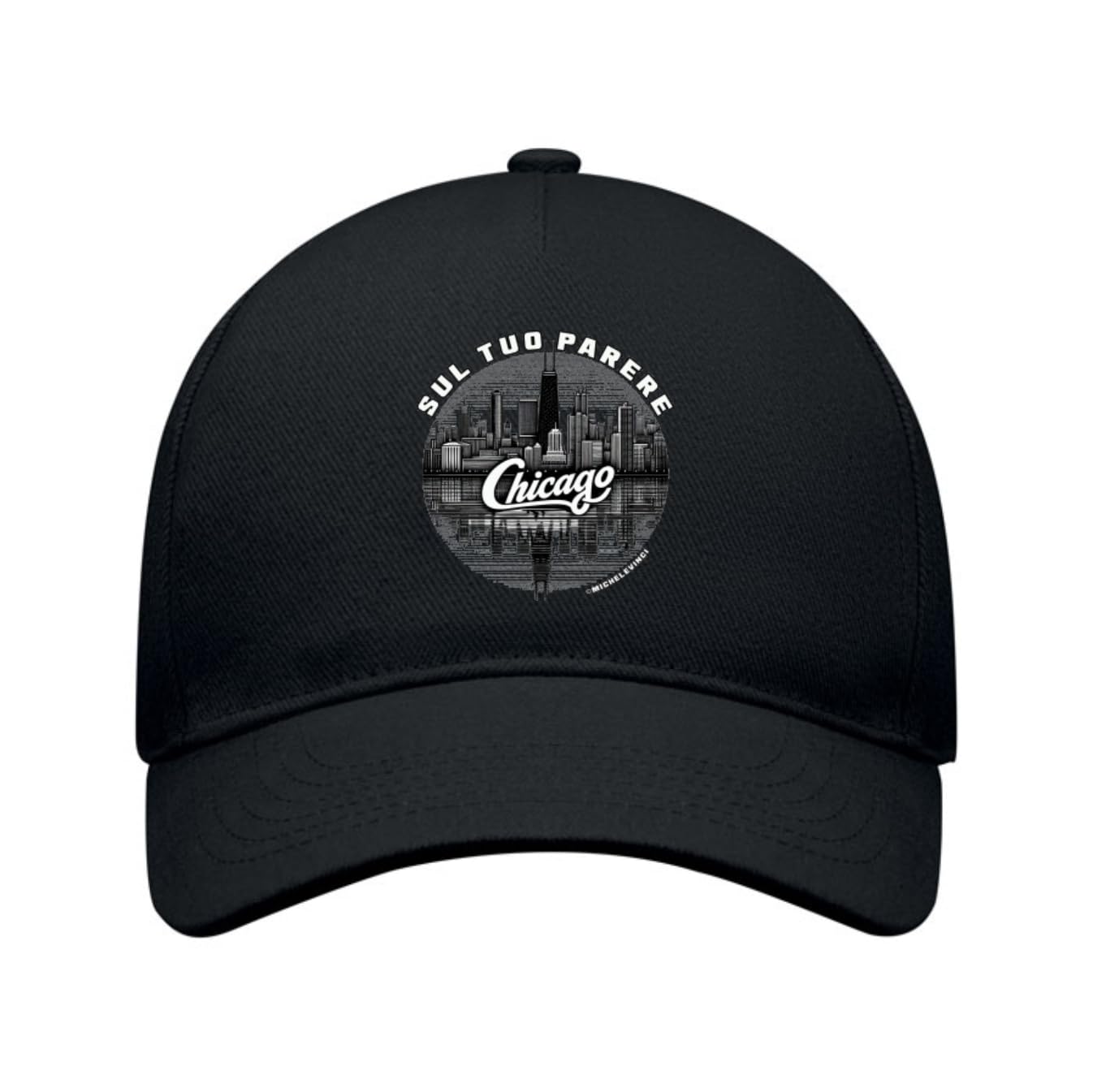 Michele Vinci Official Product Chicago Baseball Cap Black