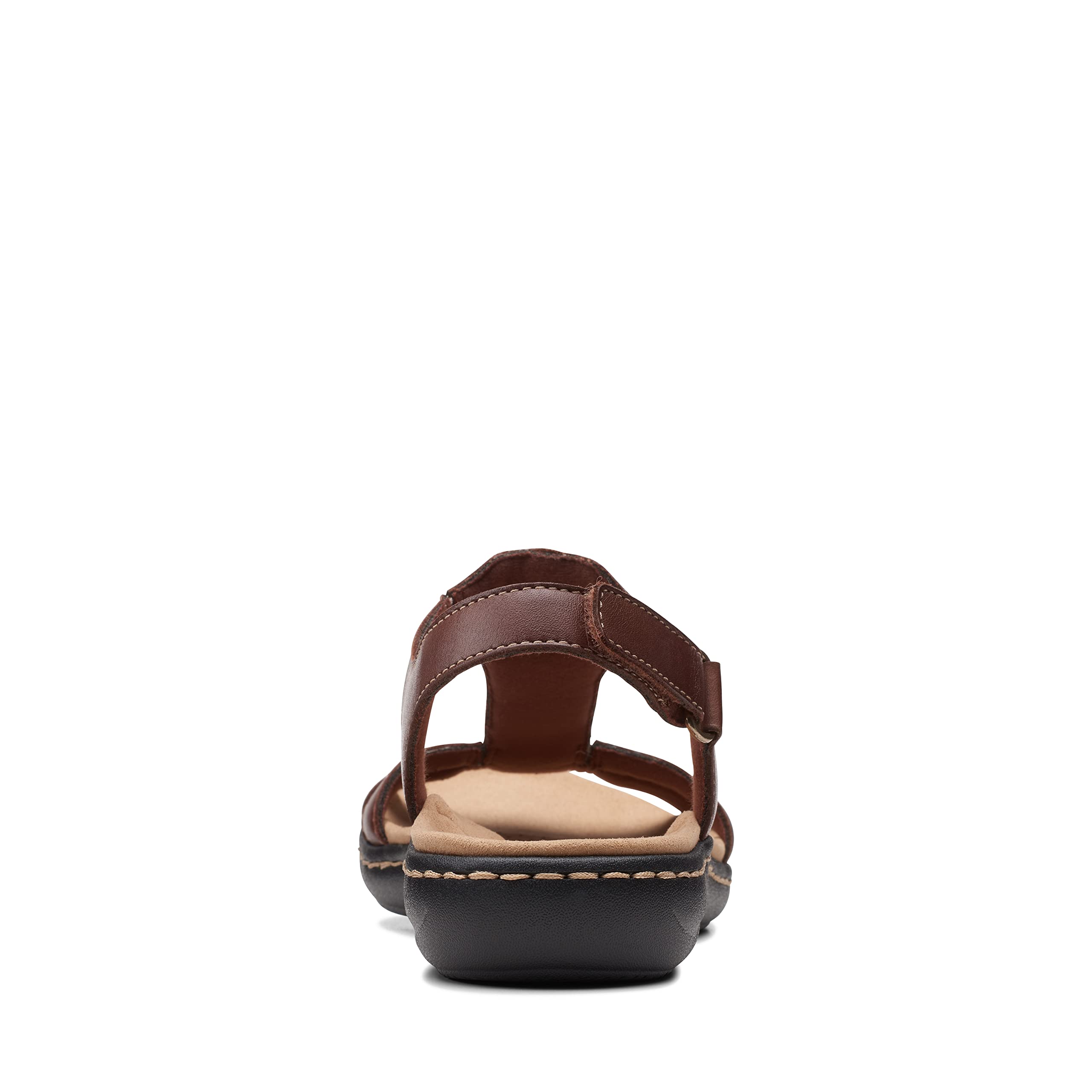 Clarks Sandalias planas Laurieann Kay para mujer, marrón claro, 36 EU