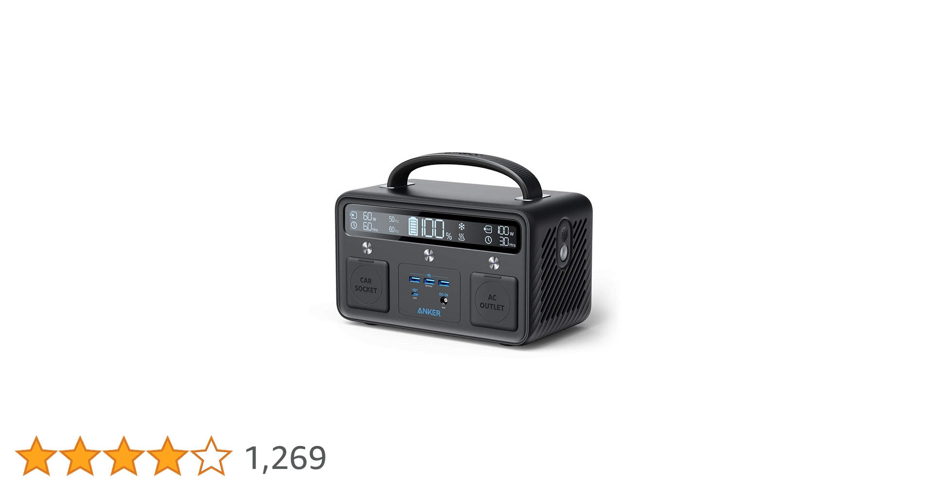 未使用品■ANKER　PowerHouse II 400　ポータブル電源 Amazon.co.jp: Anker PowerHouse II 400 ポータブル電源 389Wh