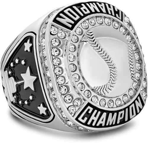 Miniatura 2 de Express Medals 1 a 12 paquetes de anillos de trofeo de campeón de béisbol - S