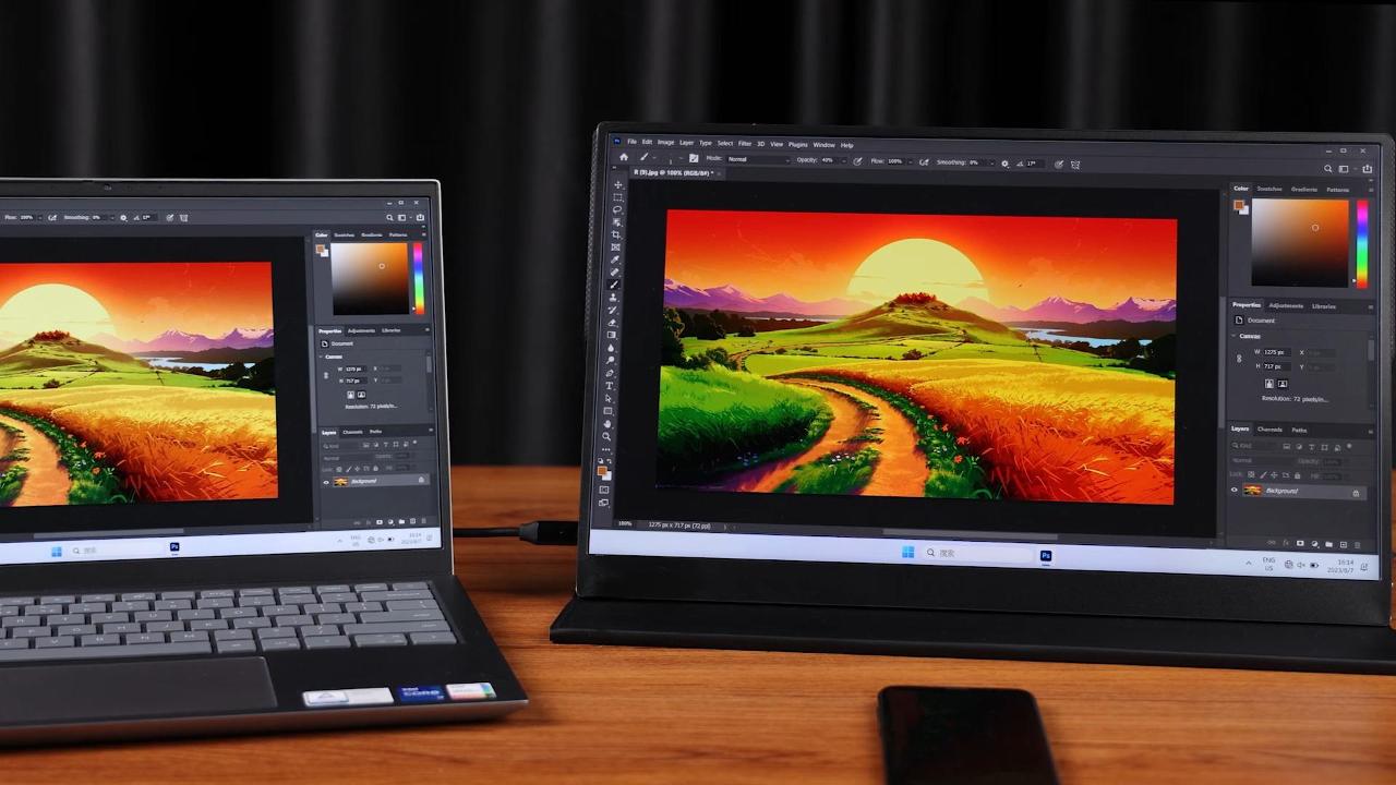 Amazon.co.jp: EVICIV QLED モバイルモニター 18.5インチ 4K 人気