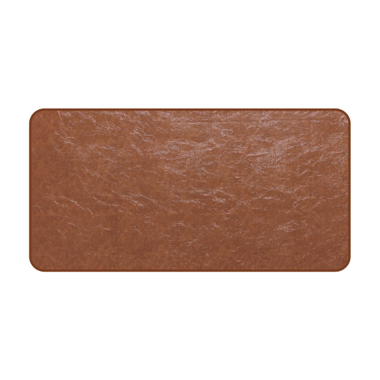 Sottomano, 90x120cm tappeto da ufficio, Pelle PU Impermeabile, Tappetino Tastiera e Mouse, Tappetino PC Scrivania, per Casa Ufficio, Antiscivolo, marrone