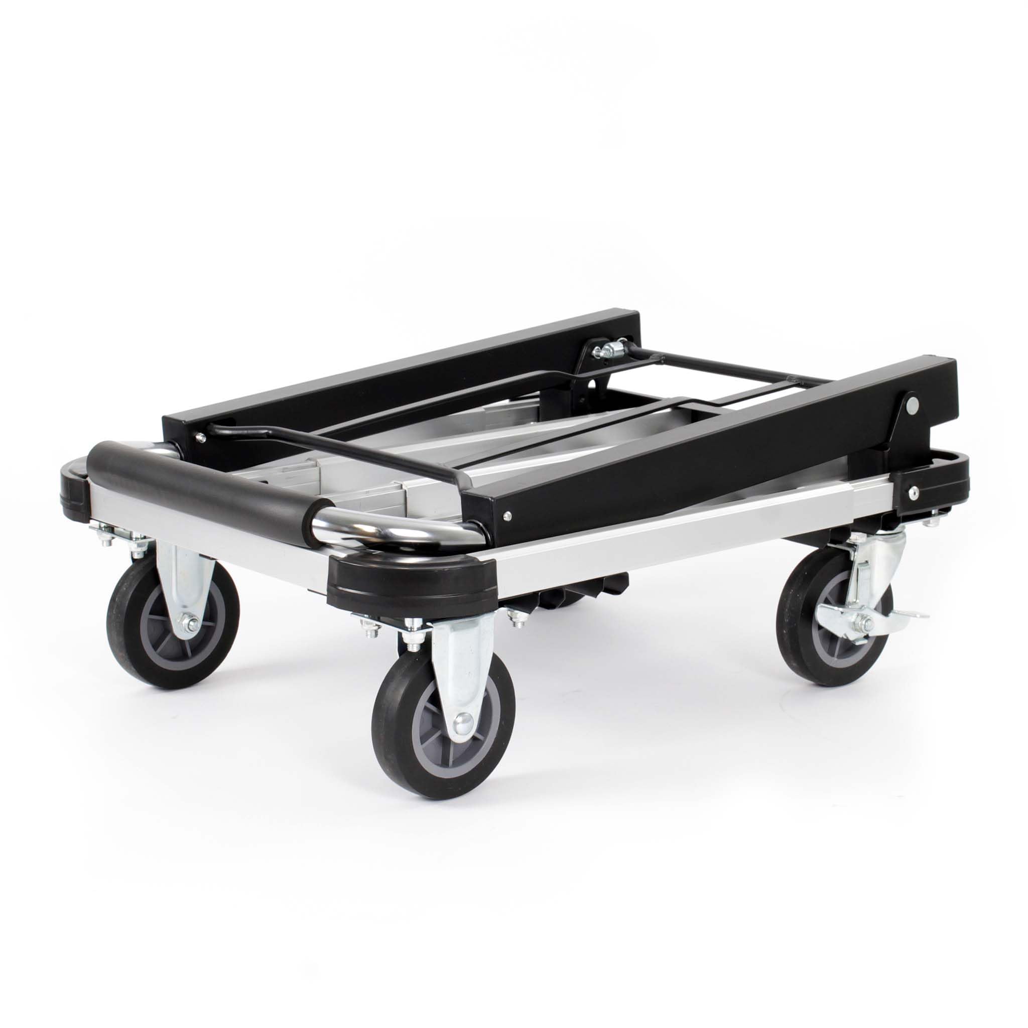 XPOtool Carro de Transporte Plegable 150 kg transportador de Mano con Freno y Plataforma Extensible
