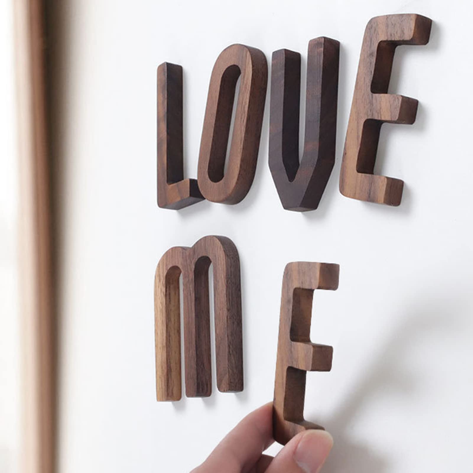 WMQPNNS Nouveaux Ornements Alphanumériques en Bois Anglais Tendance Artisanat en Bois Bricolage Lettre Créativité 3,2 Pouces Décoration Murale Lettre en Bois Offres du Jour Vente de Liquidation