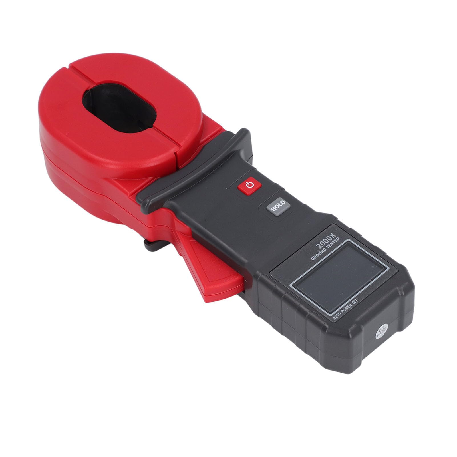 LCD Clamp Earth Tester, Digitaler Widerstandsmesser Display 0,01~500 Ω Erdungsmesszange Messgeräte Automatisch Ranging