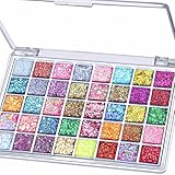 FANDAMEI 40 Colors Face Glitter, Face Paint Glitter Gel - Face Glitter for Women Girls Kids, No Glue Needed, Multi-Purpose Glitter Makeup for Hair Face Body Halloween Rave Carnival