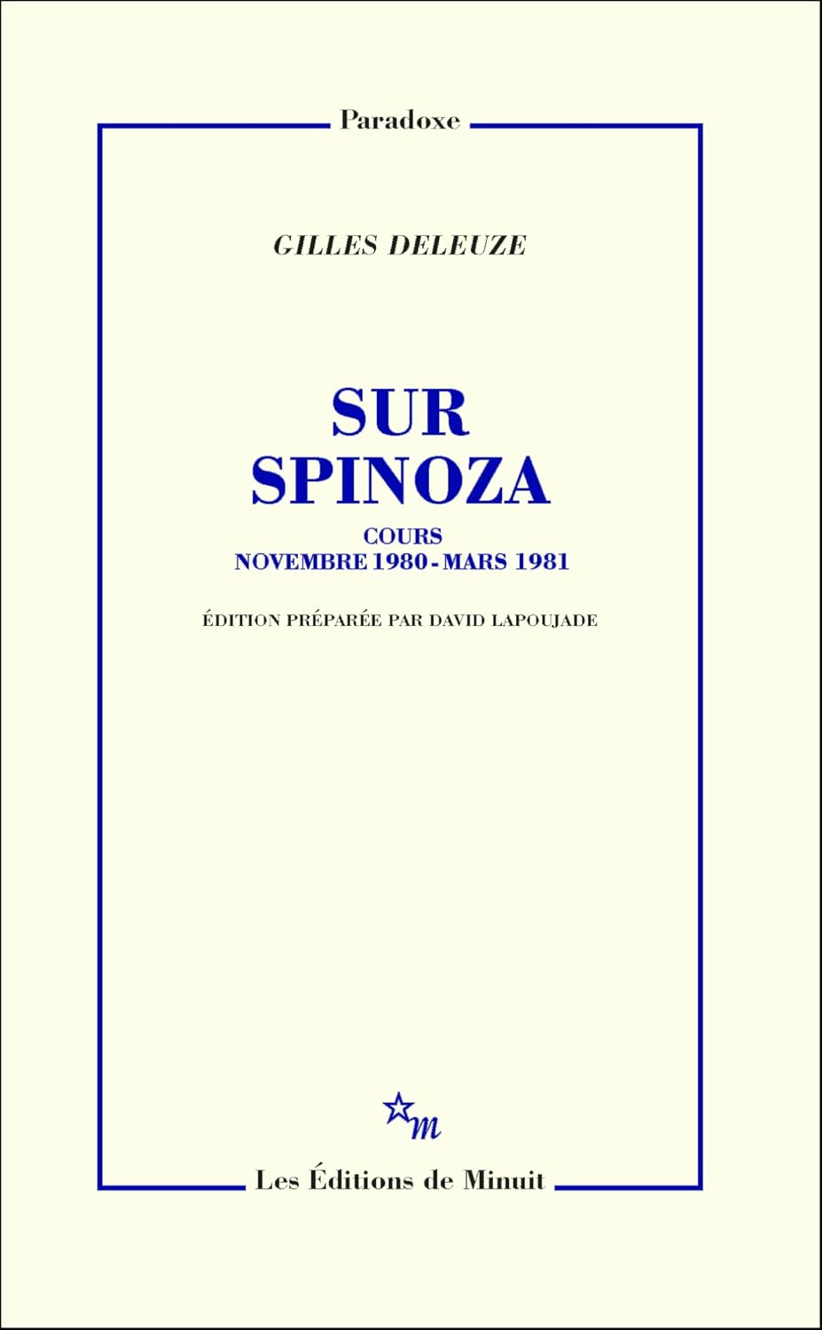 Sur Spinoza (French Edition)