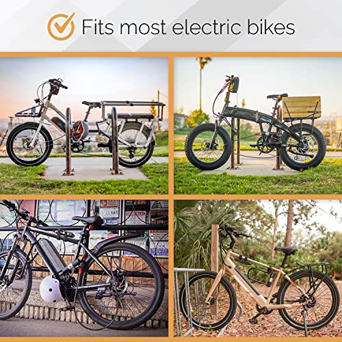 Via Velo 2 Folding Bike Lock Set | Same Key System 4 Keyed Alike Keys, Heavy Duty Hard Steel, Lightweight, Bike Lock For Electric Bike, Electric Scooter, Dirt Bike For Adults With Mounting Case #TOP6