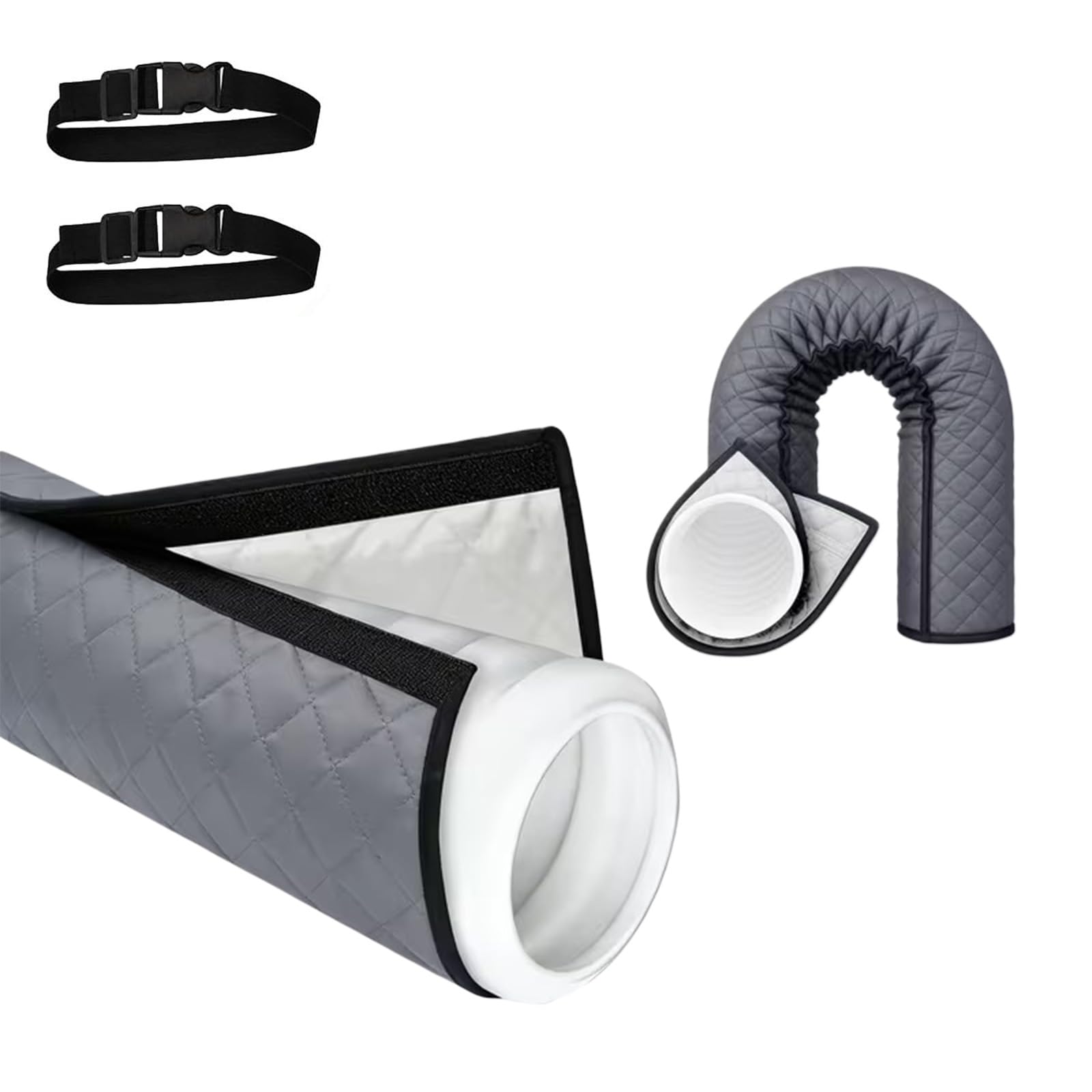 Pangboer B Portable Cooling Hose Wrap Insulator, Oxford Cloth Sleeve Cover For Apartment Dorm Room Ac Exhaust Comfort Use Duct Insulator Vent Wrap Indoor Tube Cover Rental Dorm Sleeve Room Setup