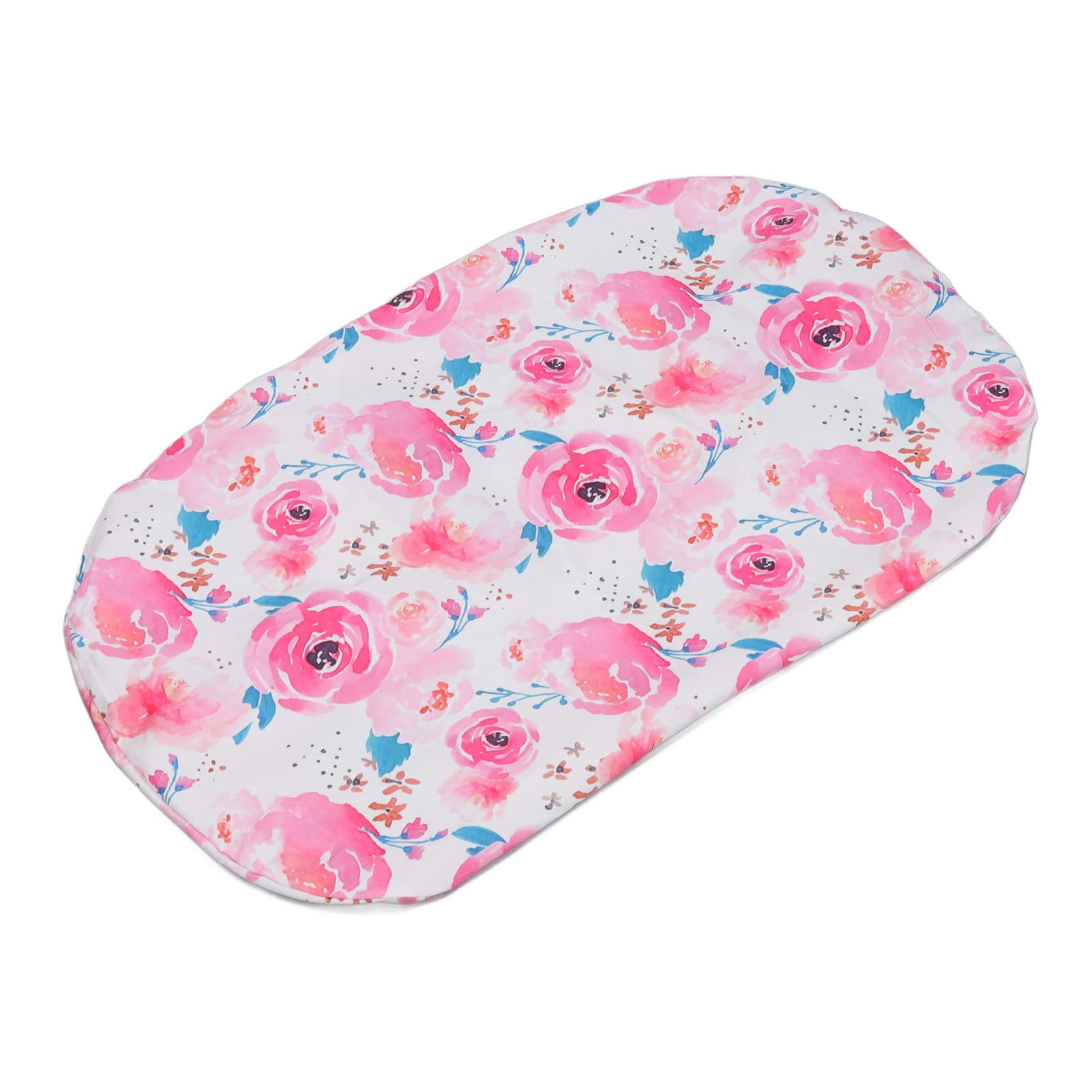 Baby Lounger Cover, Baby Pillow Newborn Lounger Slipcover Baby Lounger Removable Infant Floor Seat Baby Cover Baby Padded Lounger Cover for Newborn Boys Girls (Smudged Rose Flower)