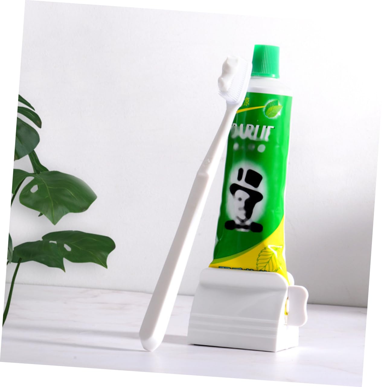 IWOWHERO Toothpaste Dispenser 2 Pcs Plastic Squeezer Thicken Tube Squeezer Friendly Kids Bathroom Accessory