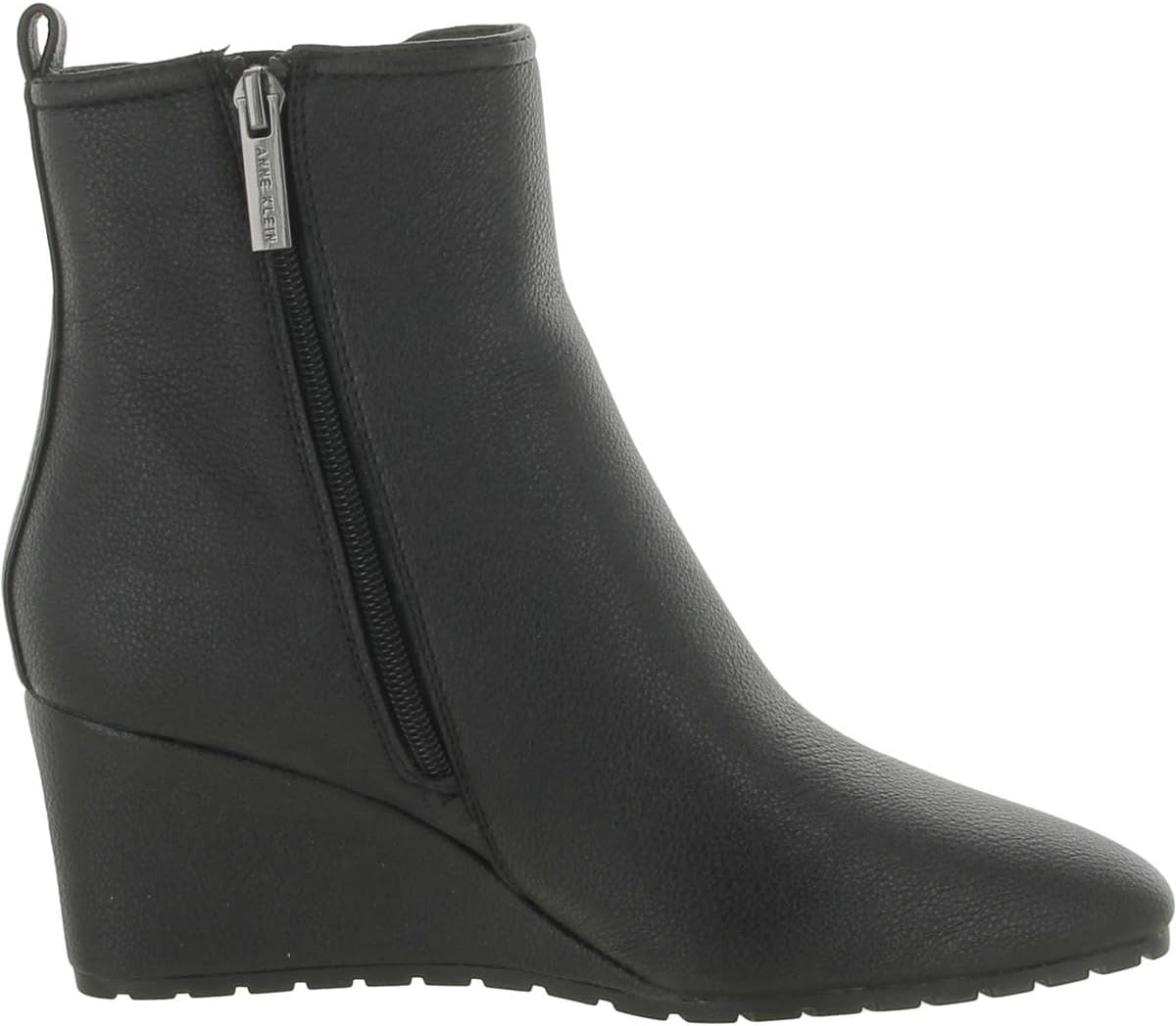 Anne Klein Womens Valore Faux Leather Pointed Toe Booties Black 8 Medium (B,M) - Image 2