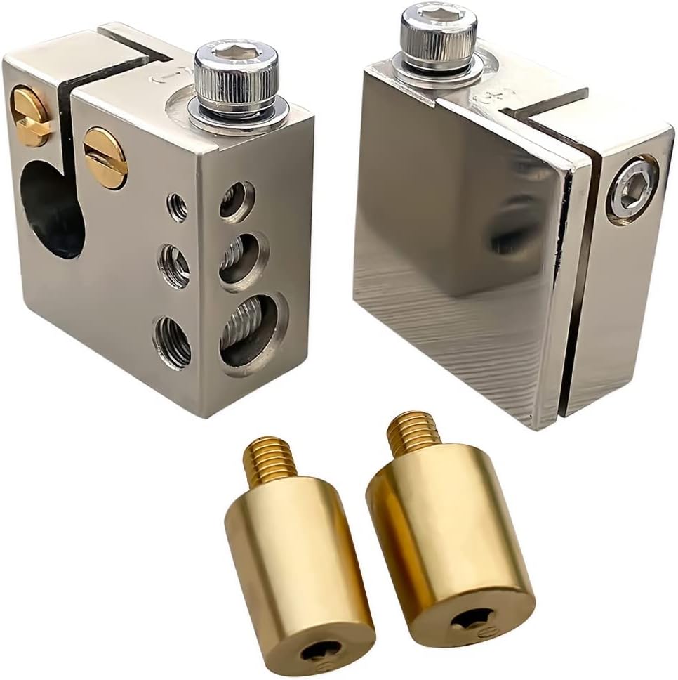 1 Pair Positive & Negative Battery Terminal Battery Terminal Connector with OEM Top Post Adapter Fits Most Cars and Boats for Easy Installation