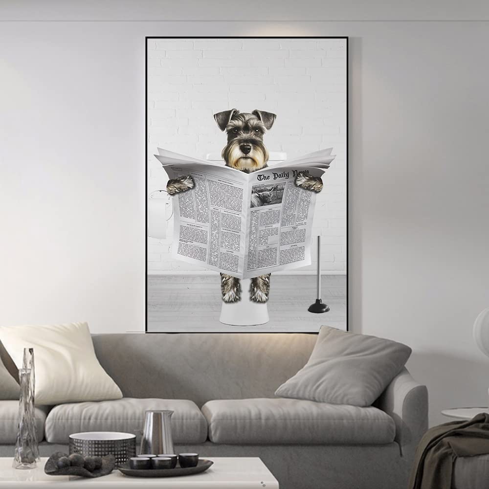 Schnauzer Dog Targa in metallo Decorazione da parete Regole