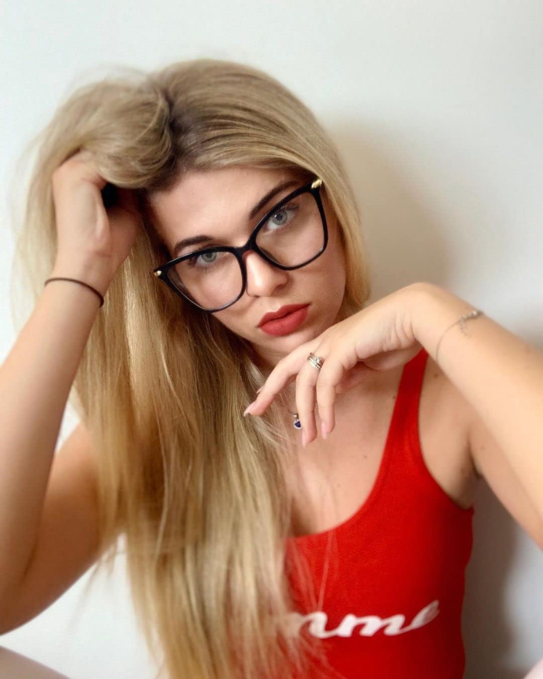 FEISEDY Oversized Cat Eye Glasses Frame with Clear Lenses Eyewear for Women B2460 - Image 7