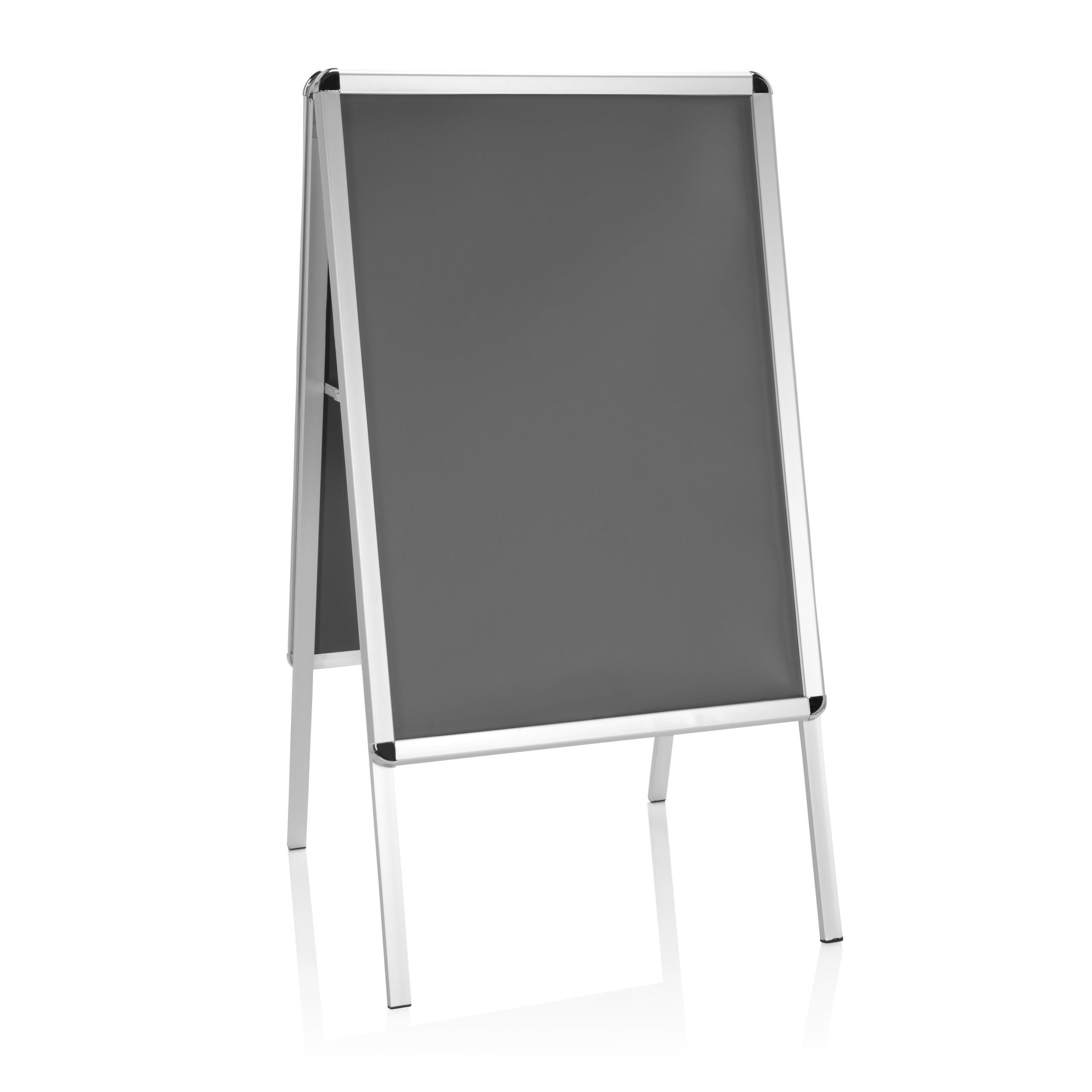 hjh OFFICE Kundenstopper A1 wetterfest AGENDA II Plakataufsteller Werbetafel beidseitig nutzbar mit Alu-Rahmen