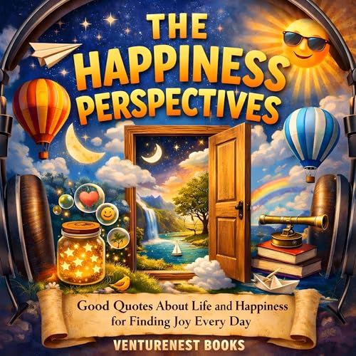 The Happiness Perspectives Audiolivro Por VentureNest Books capa