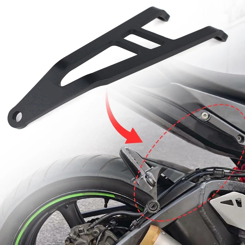 podłokietnik Tylny motocyklowy Podłokietnik dla pa Do Aprilia Tuono V4 R (RRSO) 1100 Factory RSV4 RSV4-R | Aluminiowy wspornik wieszaka wydechowego, wspornik tłumika