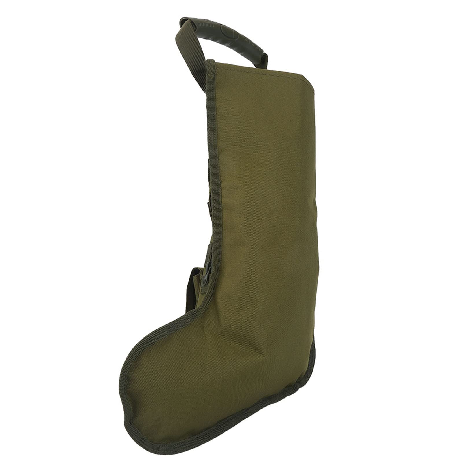 Sempoda 3 Farben Taktischer Weihnachtsstrumpf aus Nylon, Aufbewahrungstasche für Outdoor-Militärzubehör, Weihnachtsdekoration, Geschenktüten, Weihnachtsbaumstrumpf, Ornamente für Urlaub,(OD Grün)
