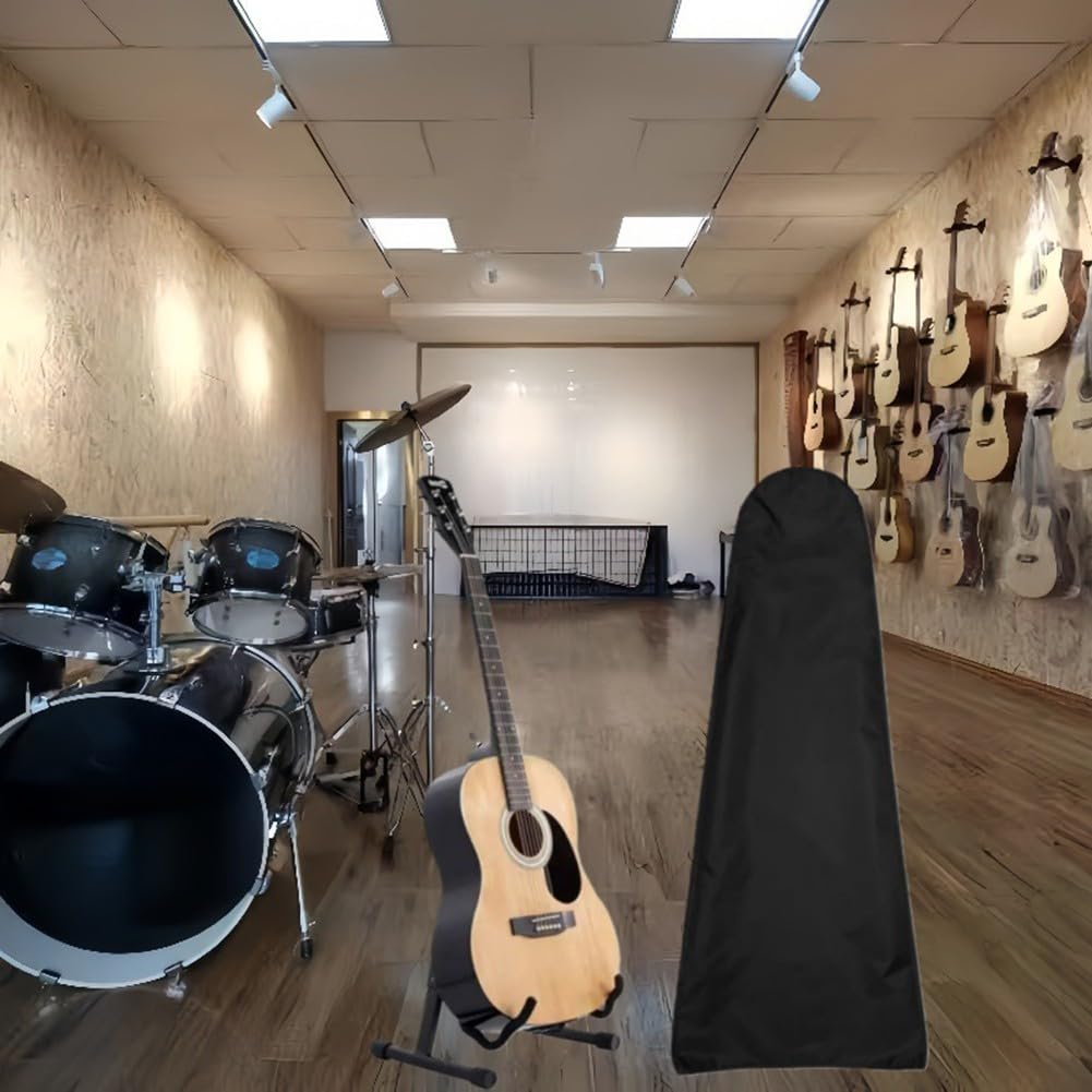 Housse anti-poussière pour guitare, protection contre le soleil, la poussière, la saleté, les UV et l'humidité – Tissu Oxford 420D imperméable avec revêtement argenté