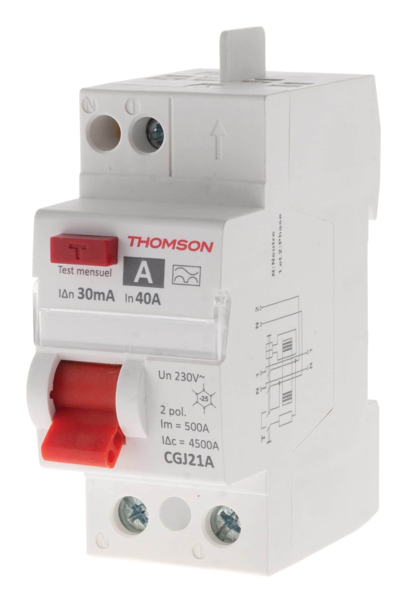 THOMSON Interrupteur Différentiel 40A/30mA Type A NF (Easy Connect)