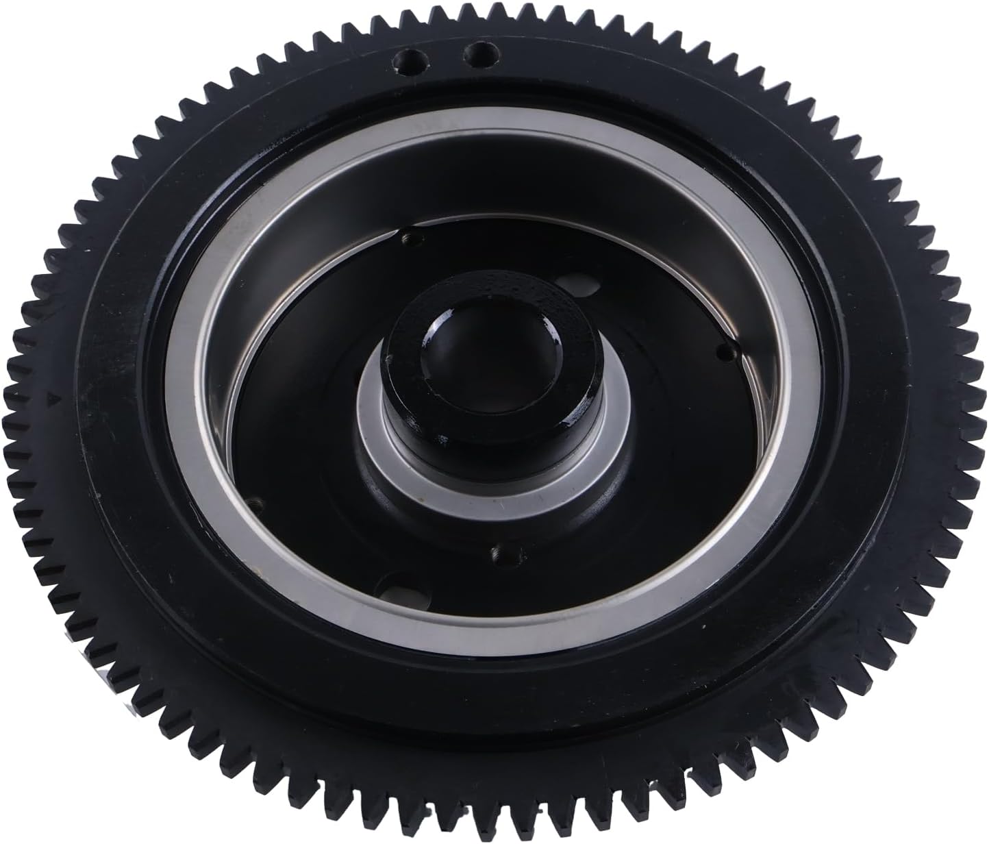 HOLDWELL Electric Start Motor Flywheel Kit Compatible with Yamaha Outboard Motor E40XMH /E40XWT/E40XW 40HP 2 strokes Enduro 66T Model Parsun Engine