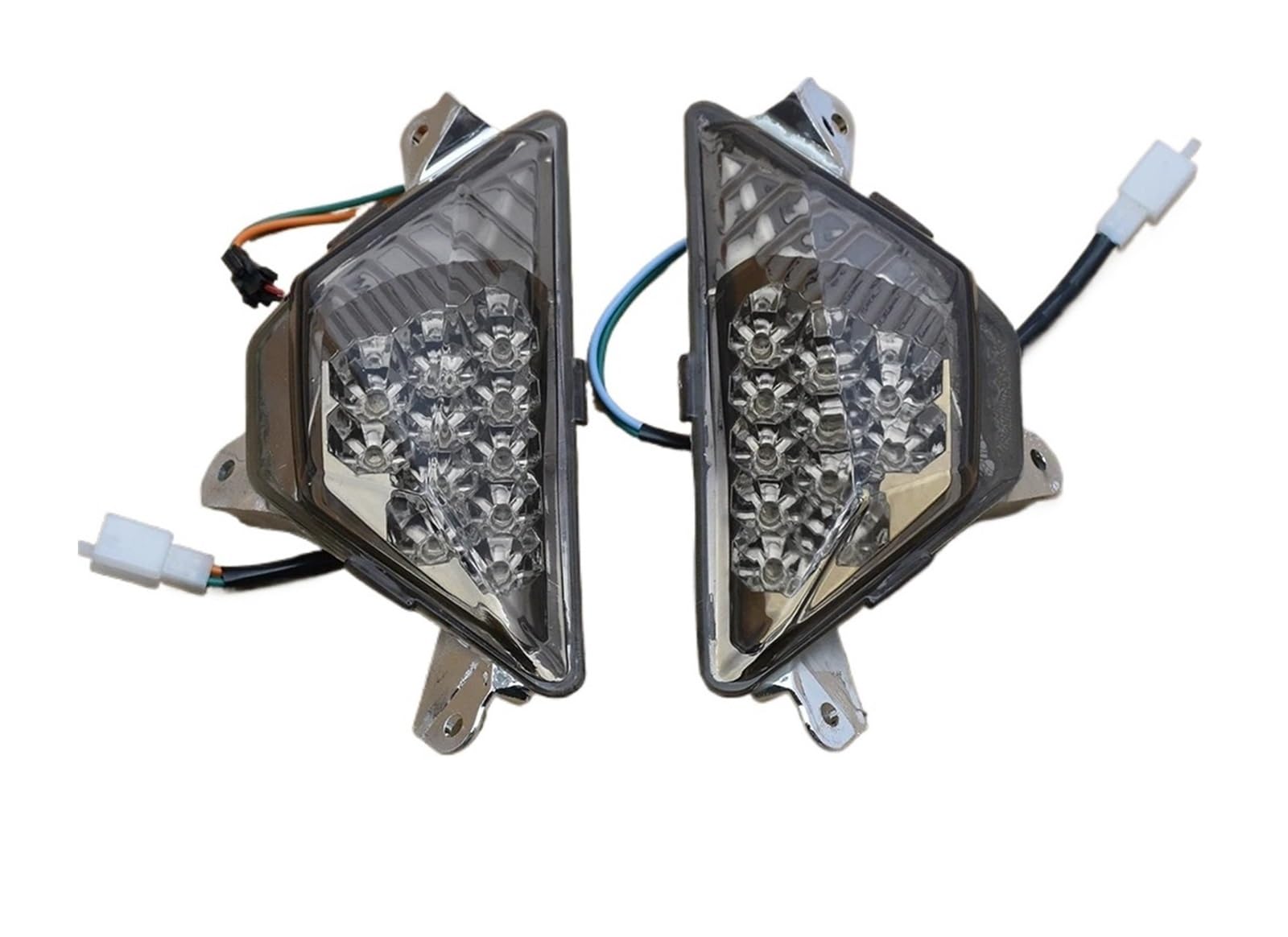 Per Kawasaki Per Ninja ZX-6R /KRT ZX636 2013-2023 650 ER-6F EX650 2012-2022 Indicatore LED Di Direzione Anteriore Luce indicatori moto(Smoked)