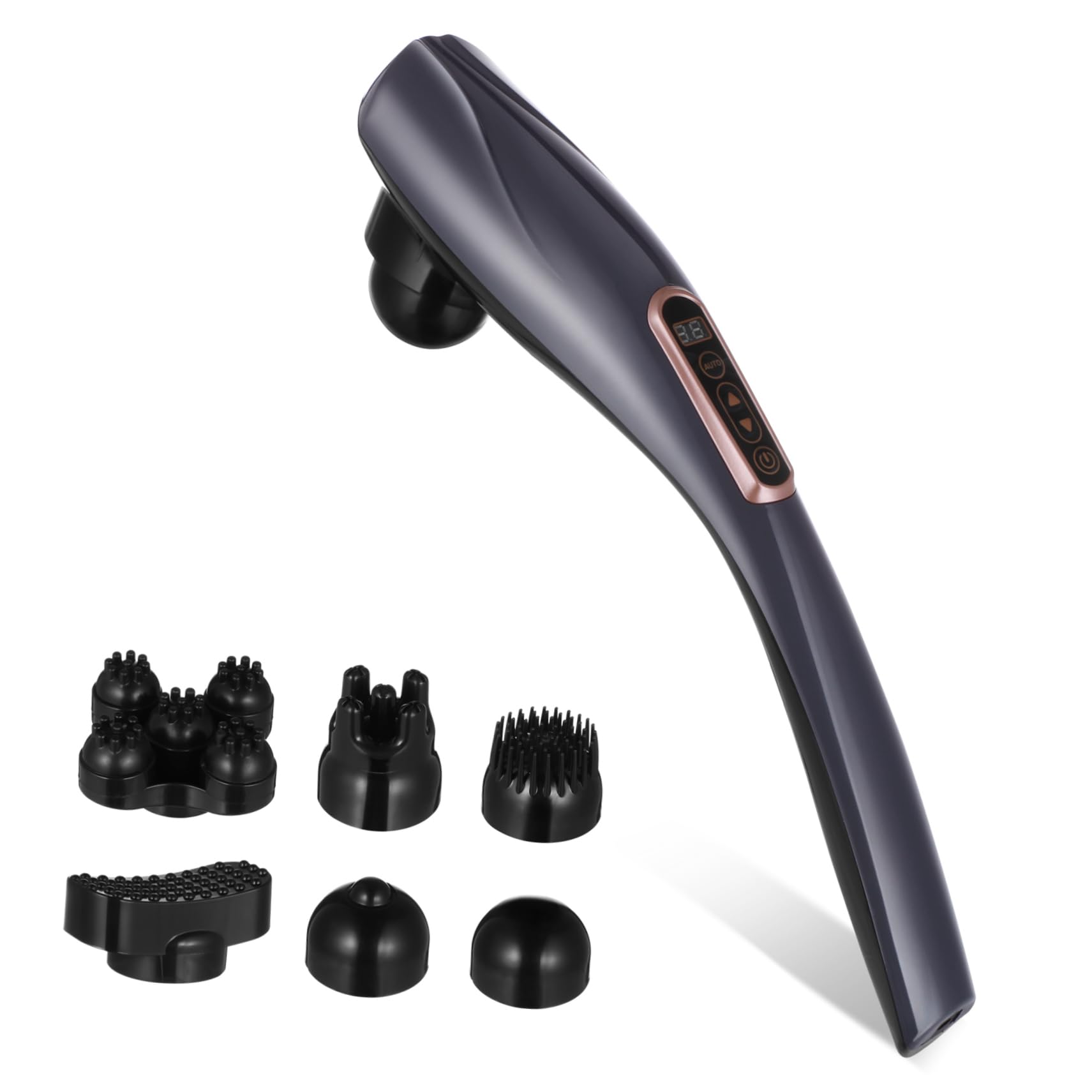 Massaggiatore a Mano a Forma di Delfino, Ricaricabile, 2000mah, ABS
