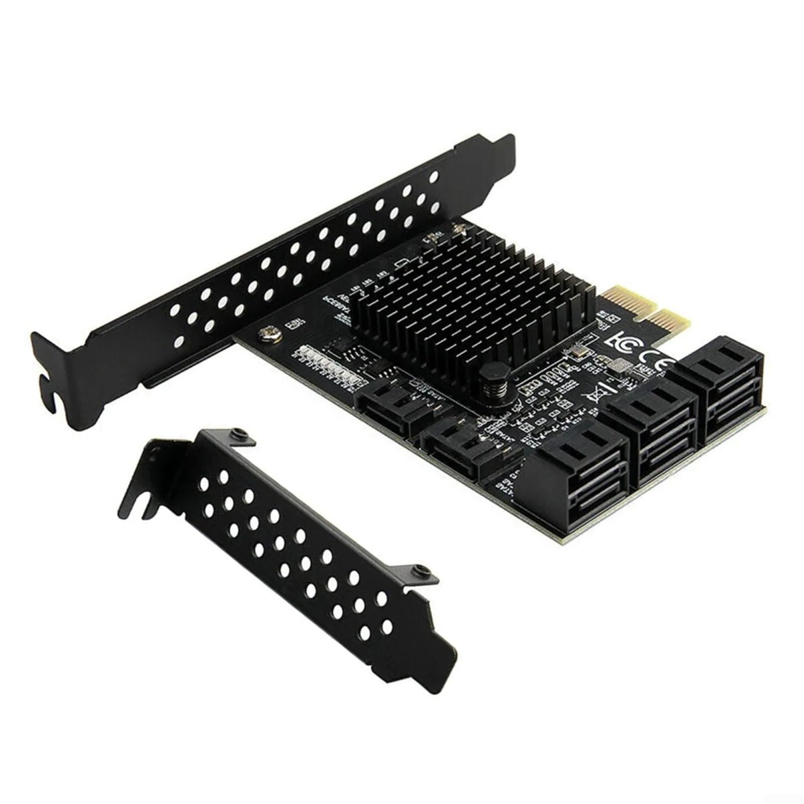 Scheda di espansione PCI Express a 8 porte SATA 3.0, 6 Gbps per adattatori controller PCIe con chipset Marvell, supporta HDD da 10 TB, NCQ-